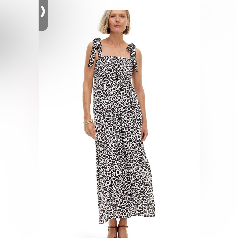 DVF for TARGET smocked tie strap dress. NWT SIZE L